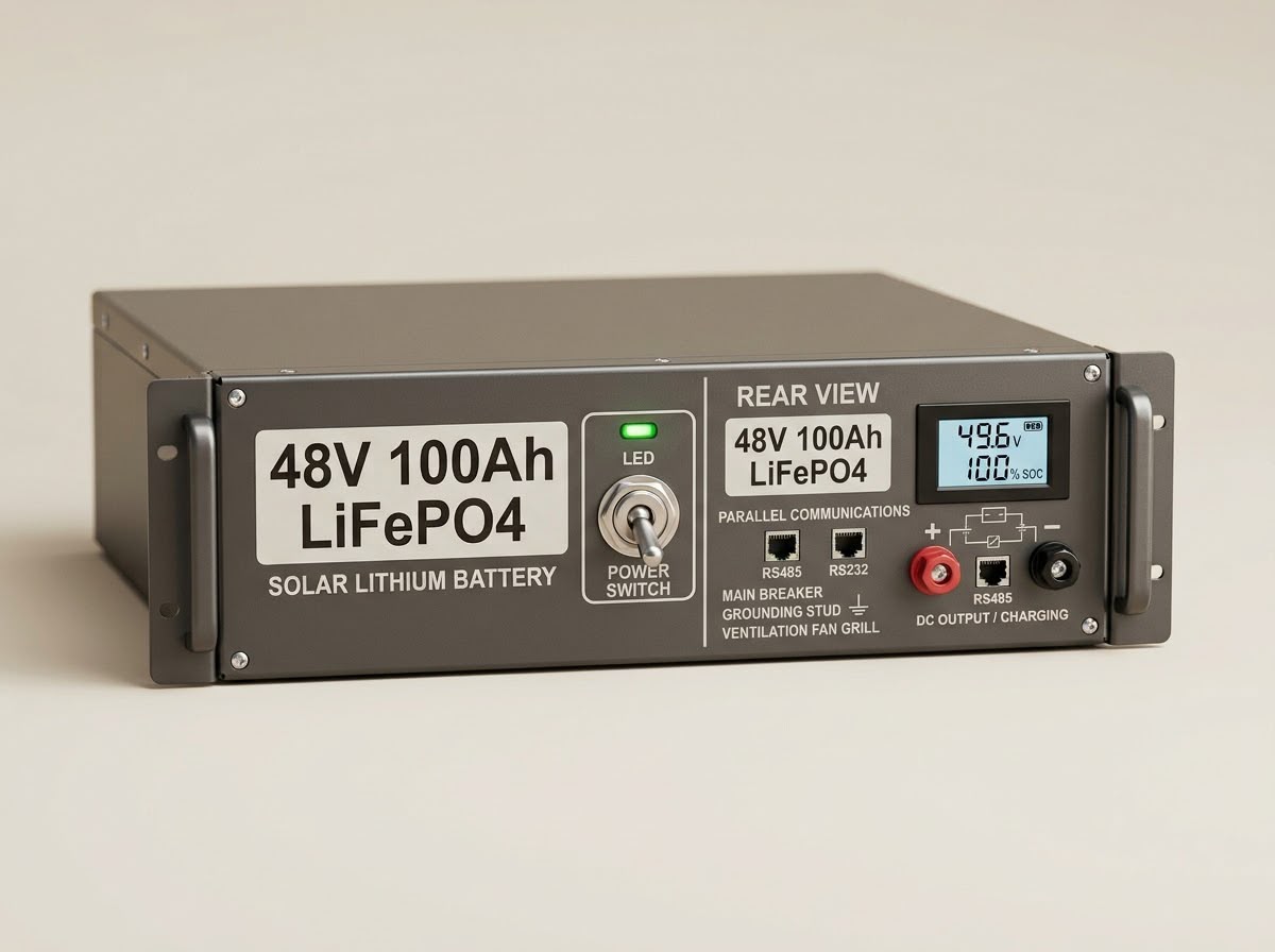 Batterie solaire lithium LiFePO4 12V 200Ah